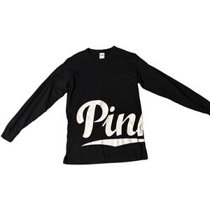 PINK Victoria's Secret Black Long Sleeve Top XS